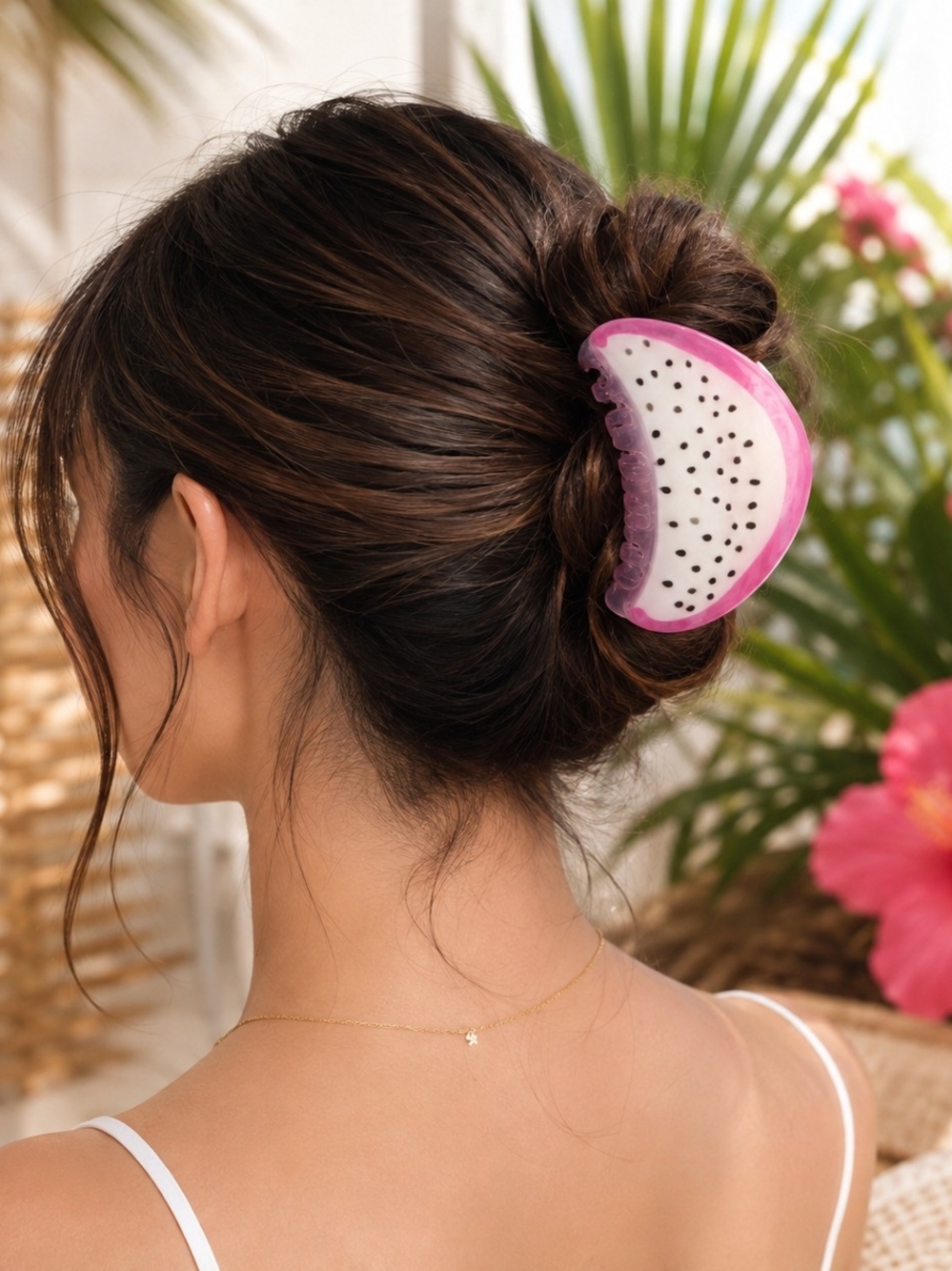 Dragon Fruit (Pink) Hair Claw Clip – Brand New Beachy Tropical Vacation Vibes